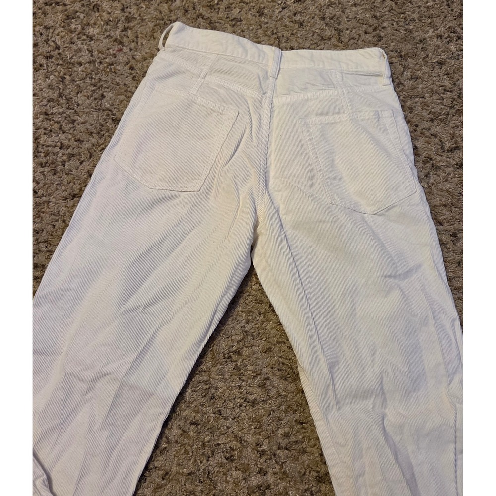 J.Crew Straight Leg Corduroy Pants Women's Size 24 White‎ - Picture 9 of 9